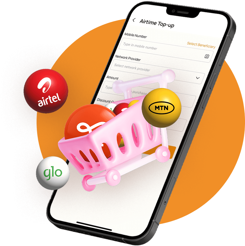 A phone showing AirtimeFlip bulk airtime top-up service