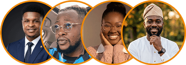 Four AirtimeFlip customers together in a group avatar