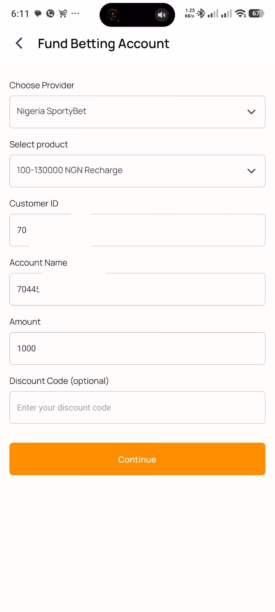 AirtimeFlip mobile fund betting account