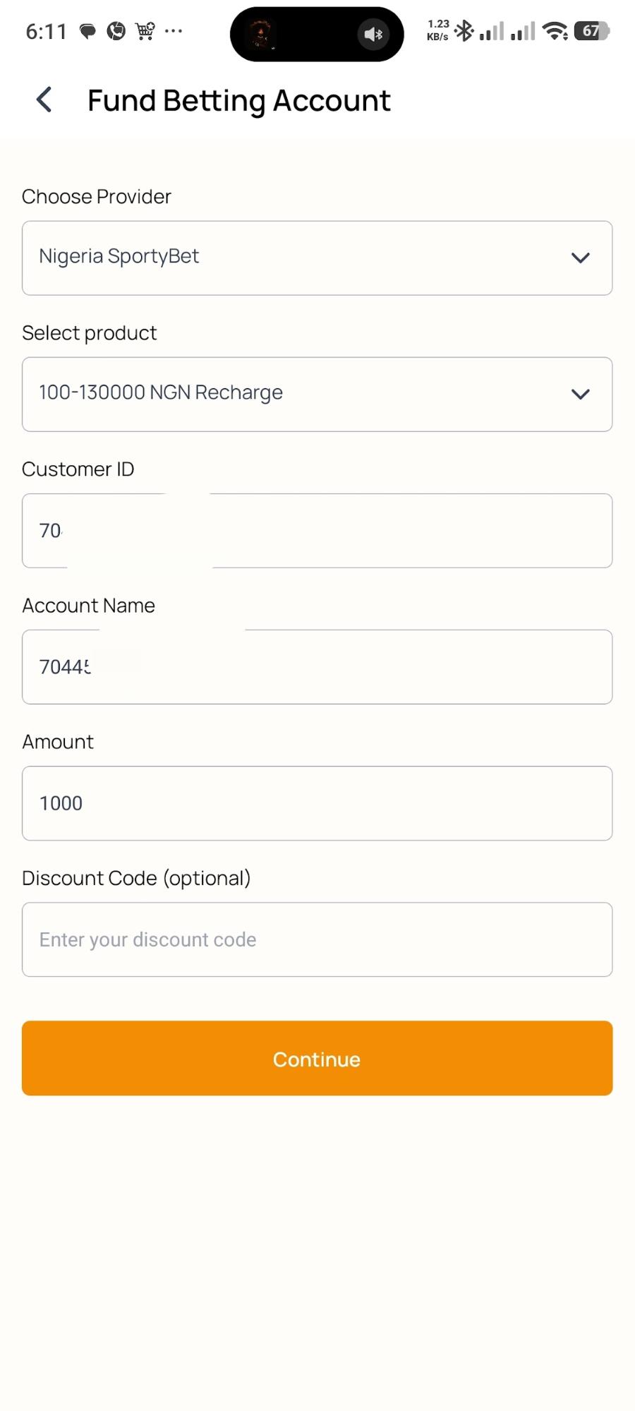 AirtimeFlip mobile fund betting account